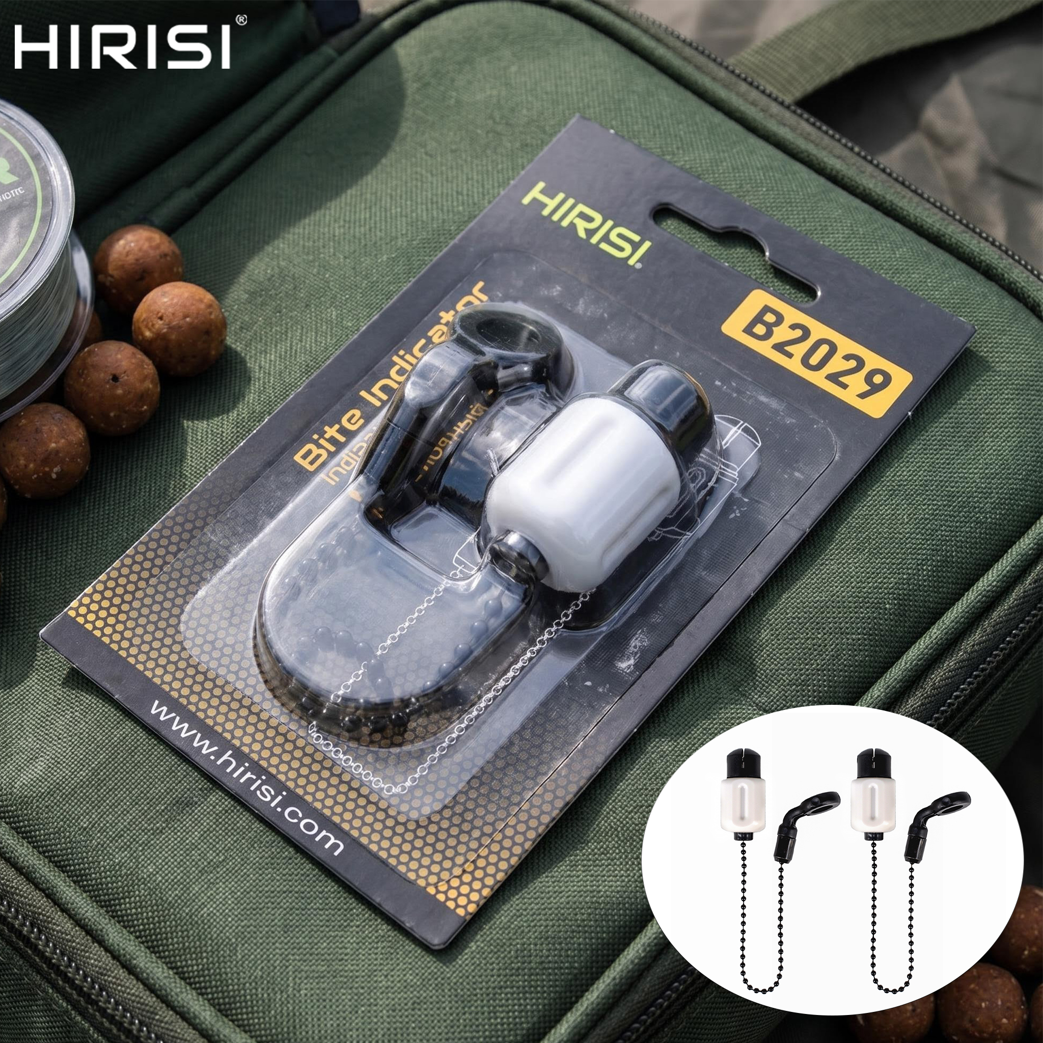 Bite Alarm - Hirisi Brass Chain Carp Fishing Bobbins