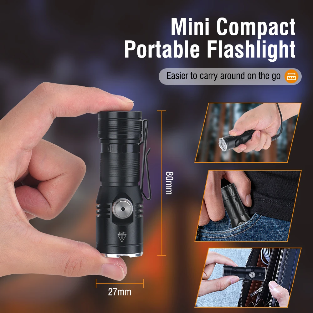 BORUiT ET15 EDC Flashlight Ult - Fish Finder Battery ulasan dan harga