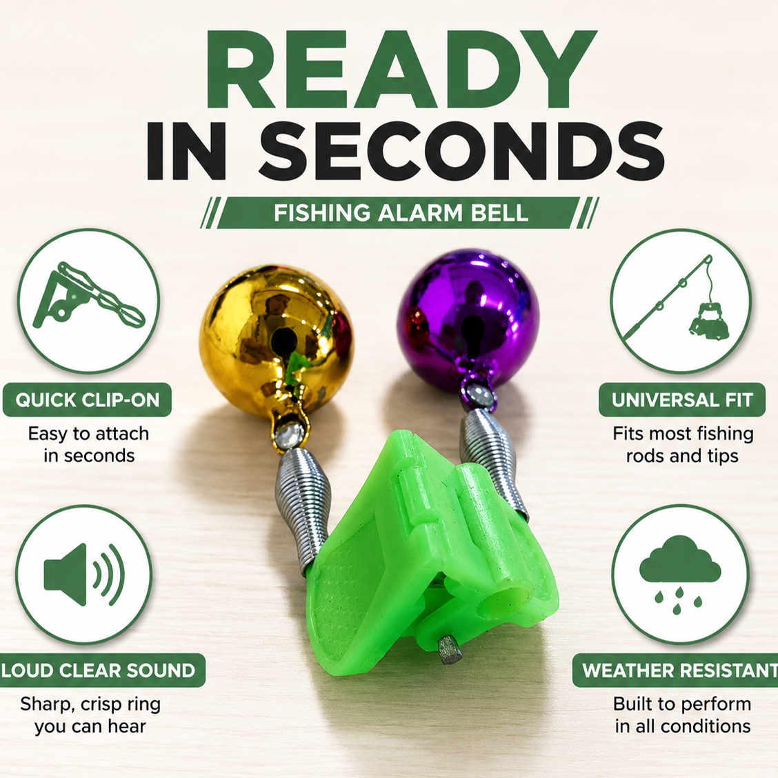 Fishing Bite Alarm Bell Metal  - Bite Alarm ulasan dan harga