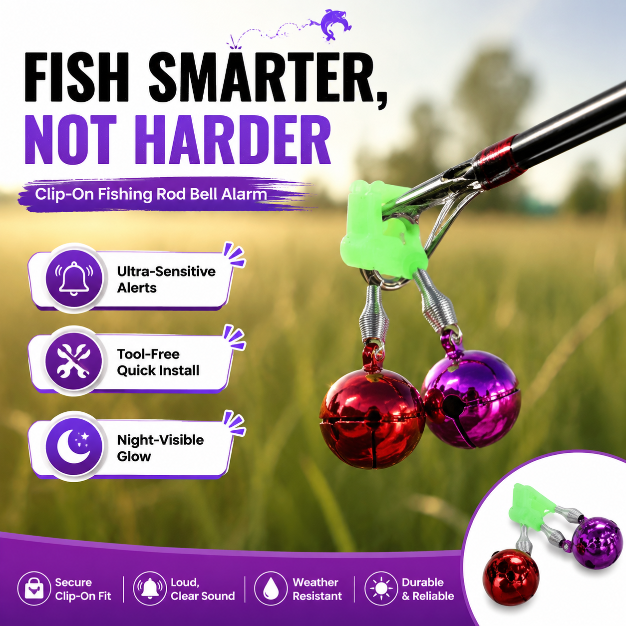 Fishing Bite Alarm Bell Metal  - Bite Alarm ulasan dan harga