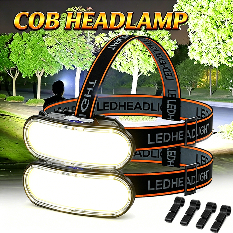 Powerful COB LED Headlamp Type - Fish Finder Battery ulasan dan harga